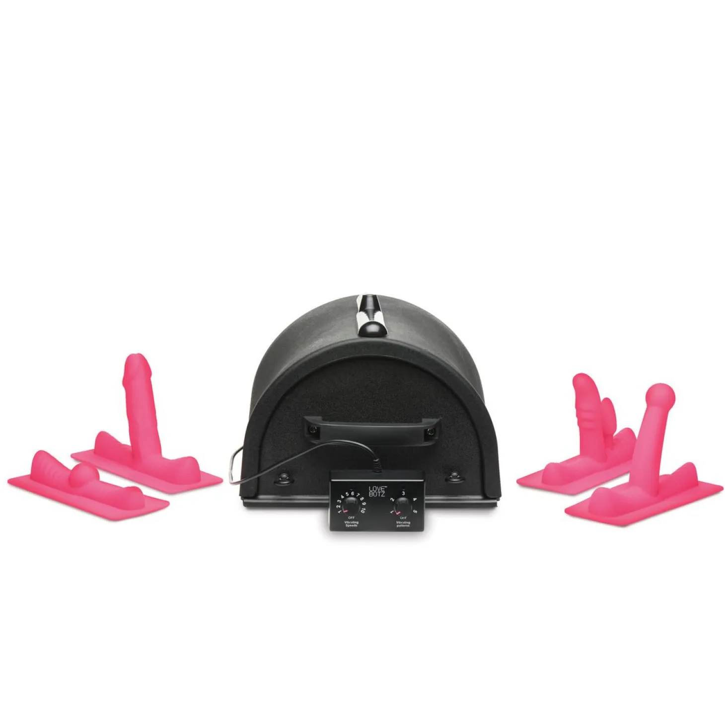 LOVE BOTZ - 50X Saddle Pro Machine Sexuelle avec 4 Accessoires - Noir