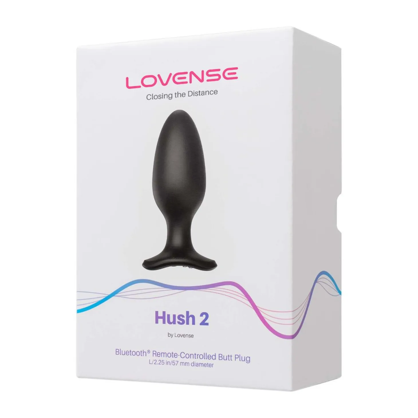 Lovense - Hush 2 Plug Anal Vibrant Avec Application - Noir