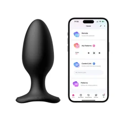 Lovense - Hush 2 Plug Anal Vibrant Avec Application - Noir