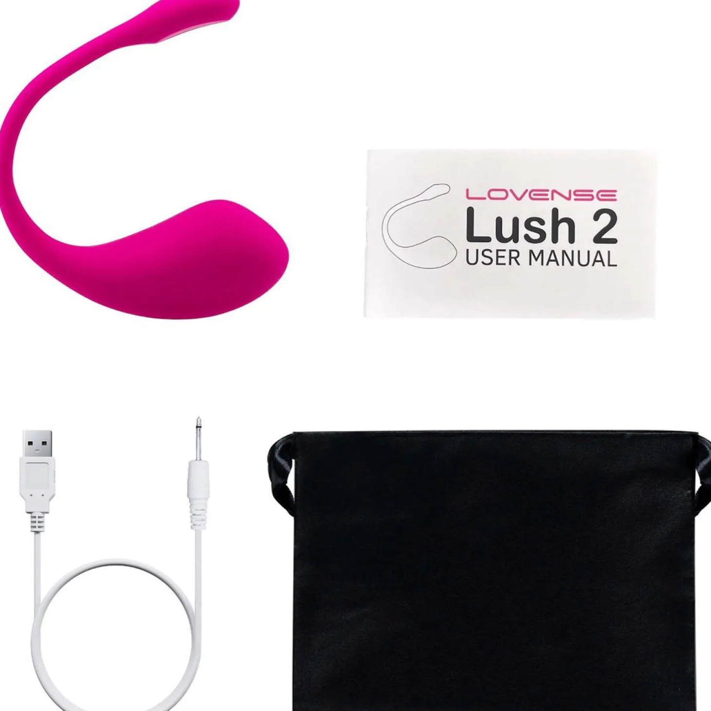 Lovense Lush 2 - Œuf vibrant - Rose