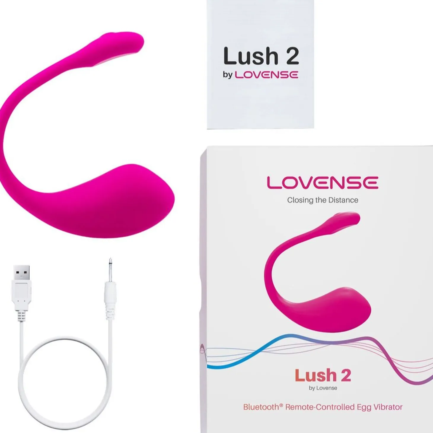 Lovense Lush 2 - Œuf vibrant - Rose