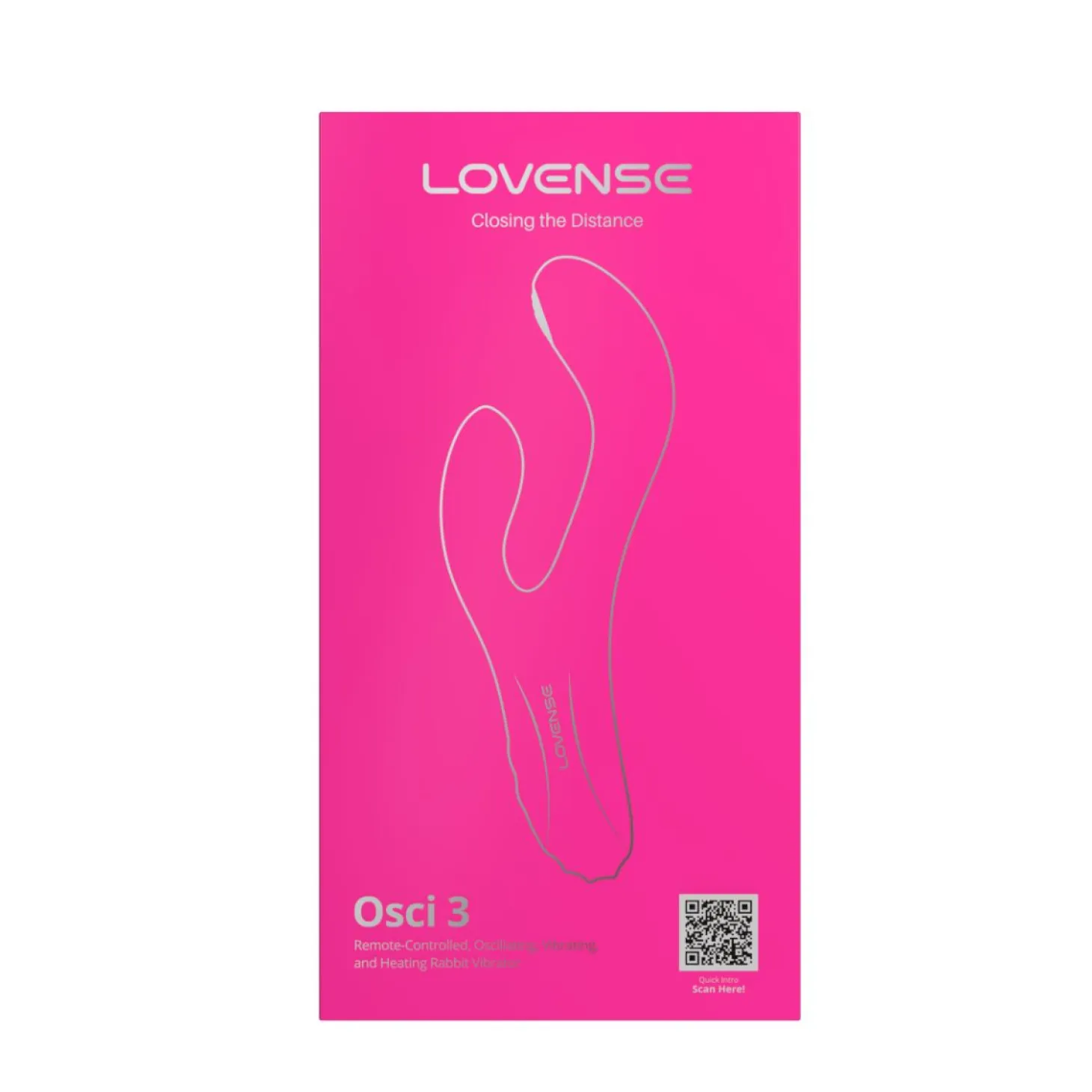 Lovense - Osci 3 Vibromasseur Point G Chauffant & Vibrant - Rose