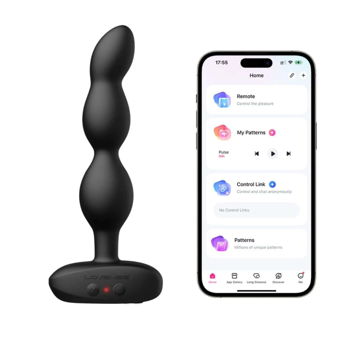 Lovense - Vibromasseur Anal Rotatif et Vibrant Ridge