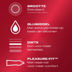 Lubrifiant Durex Thin Feel Extra - 10 préservatifs