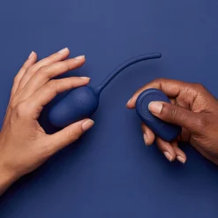 L’Œuf Parfait par Adam & Eve - Œuf vibrant télécommandé - Bleu