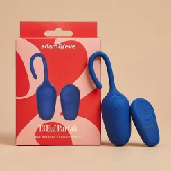 L’Œuf Parfait par Adam & Eve - Œuf vibrant télécommandé - Bleu