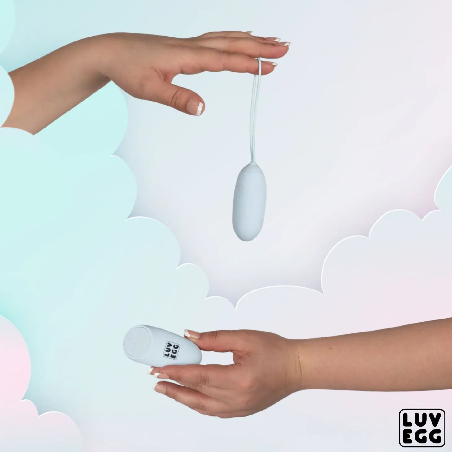 LUV EGG - Œuf Vibrant avec télécommande - Bleu