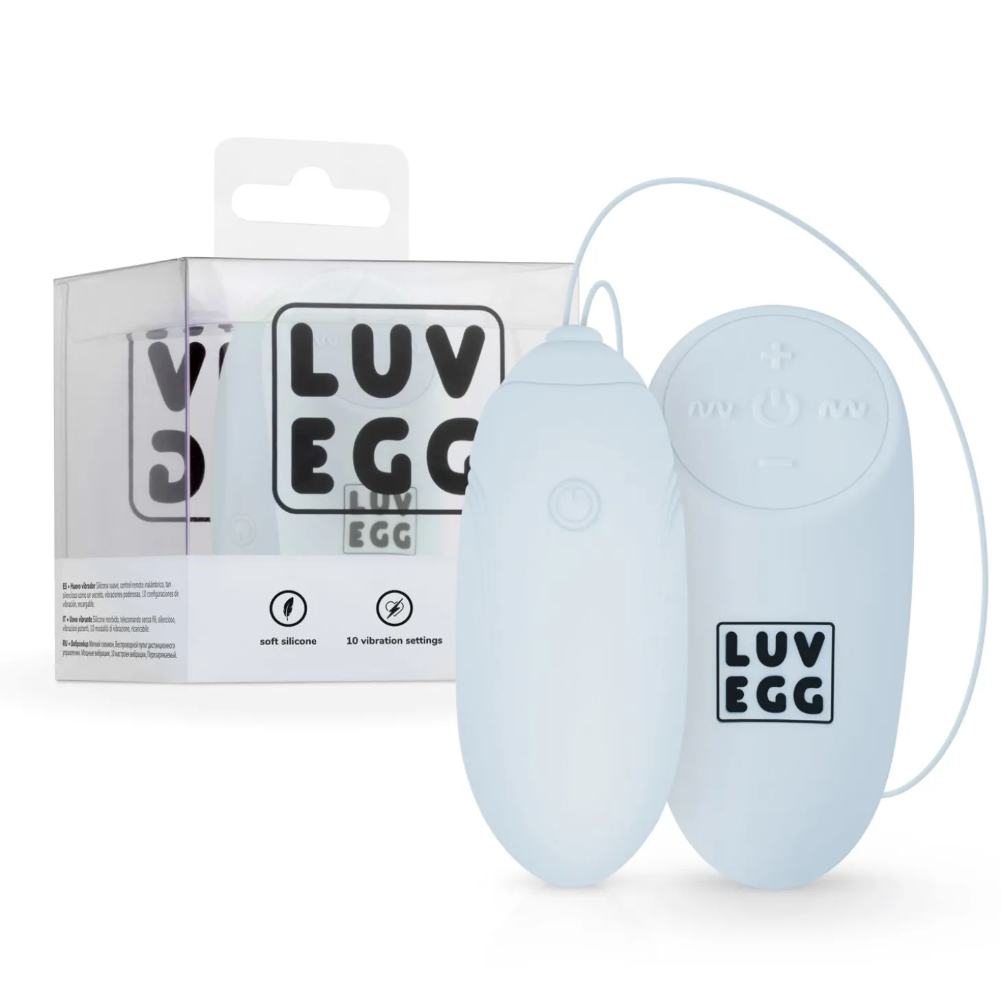 LUV EGG - Œuf Vibrant avec télécommande - Bleu