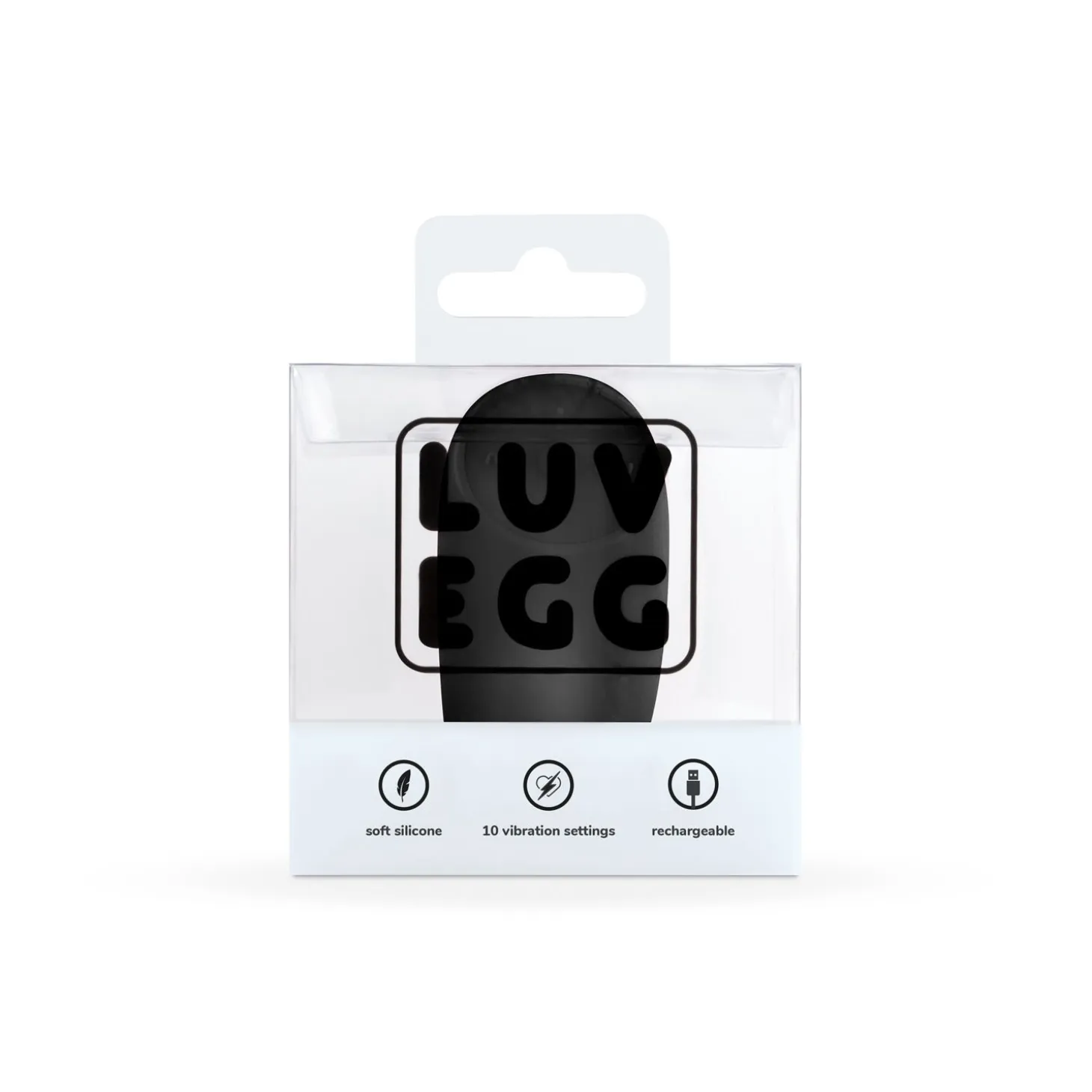 LUV EGG - Œuf Vibrant avec télécommande - Noir