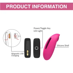 Magic Motion - Candy Vibrateur pour Panty Contrôlé par Application - Rose