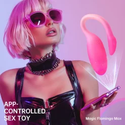 Magic Motion - Flamingo Max Œuf Vibrant & Entraîneur Kegel en Un - Rose