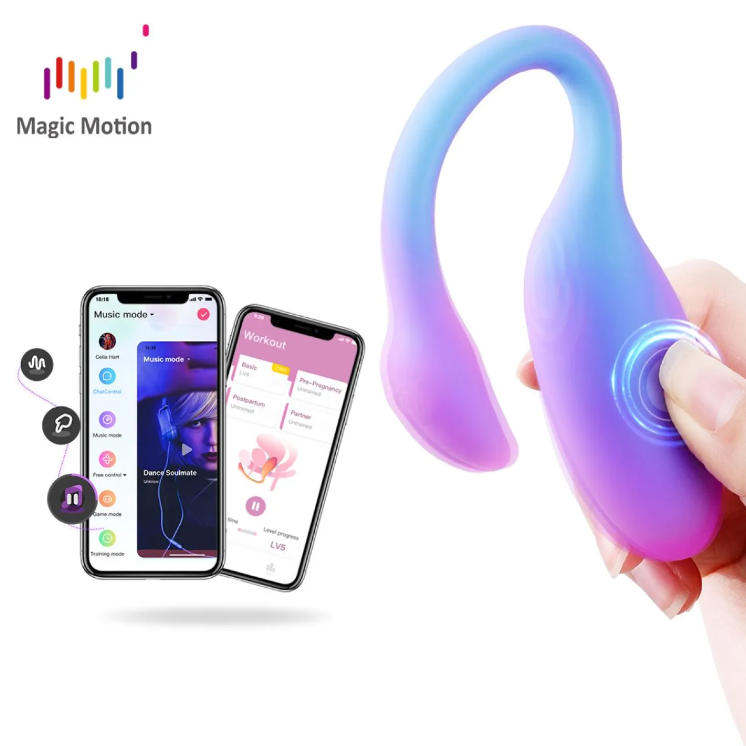 Magic Motion - Magic Flamingo Max Œuf Vibrant - Bleu