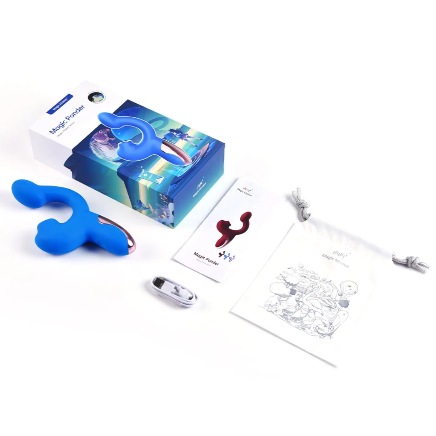 Magic Motion – Magic Ponder Vibromasseur Léchage & Point G – Bleu