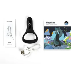 Magic Motion - Rise Anneau pénien vibrant intelligent - Noir