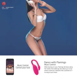 Magic Motion - Œuf vibrant flamand rose