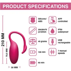 Magic Motion - Œuf vibrant flamand rose