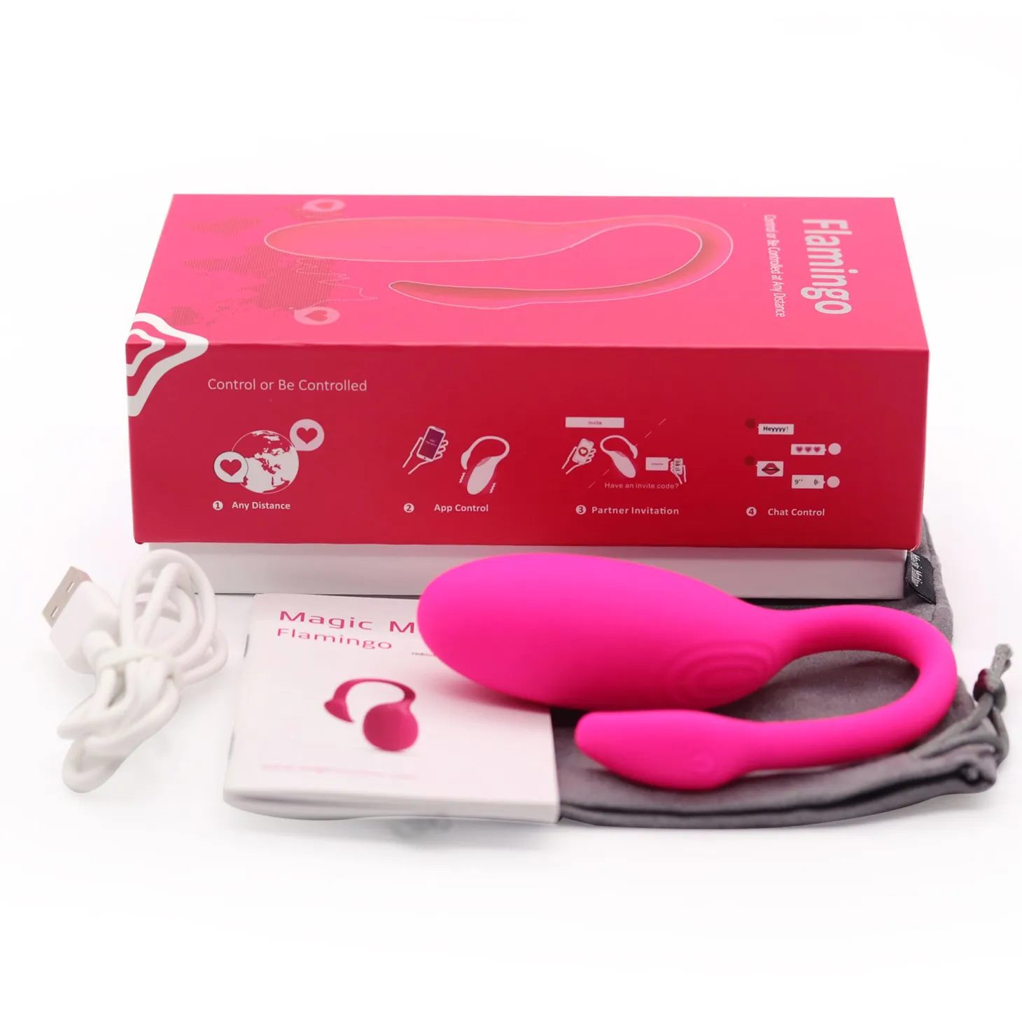 Magic Motion - Œuf vibrant flamand rose