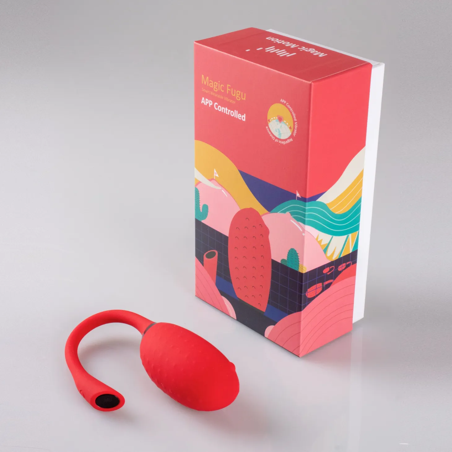 Magic Motion - Vibromasseur connecté Fugu - rouge