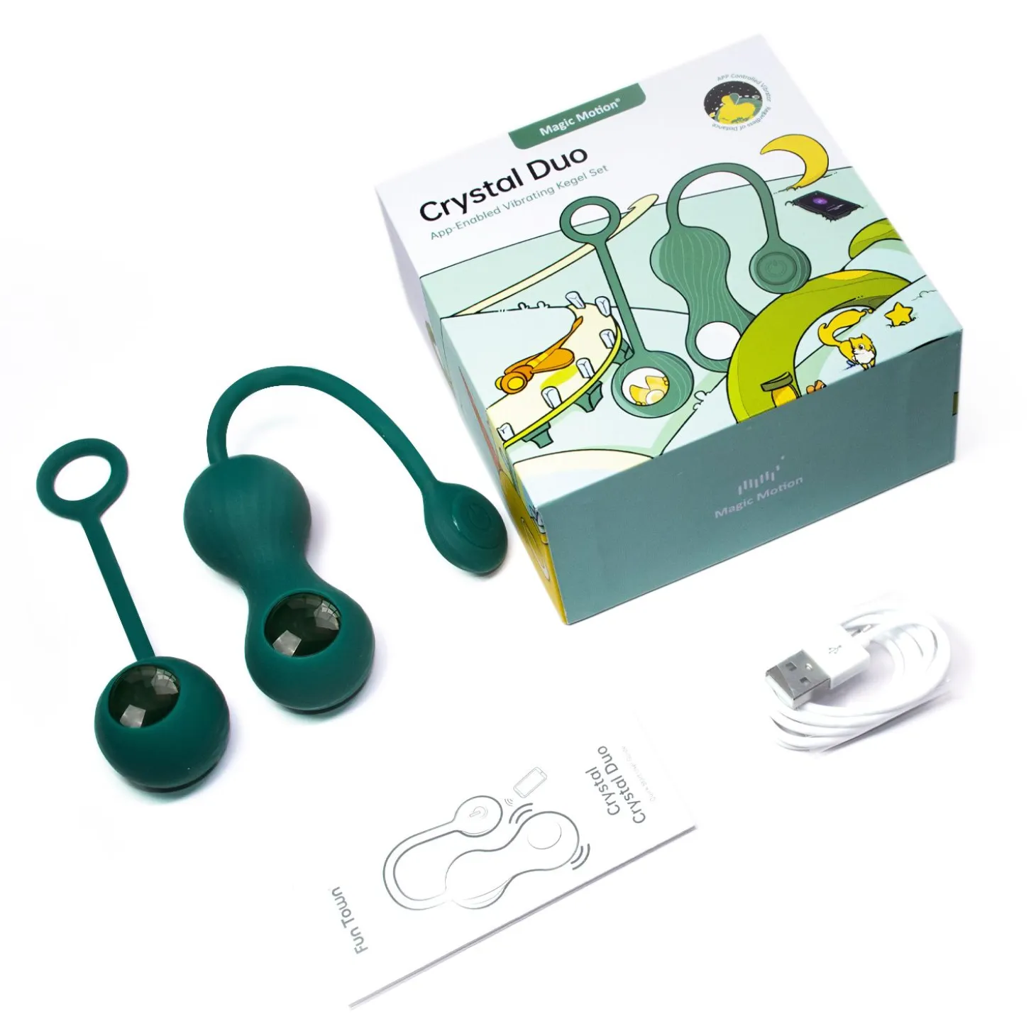 Magic Motion - Vibromasseur intelligent double pour exercices de Kegel avec