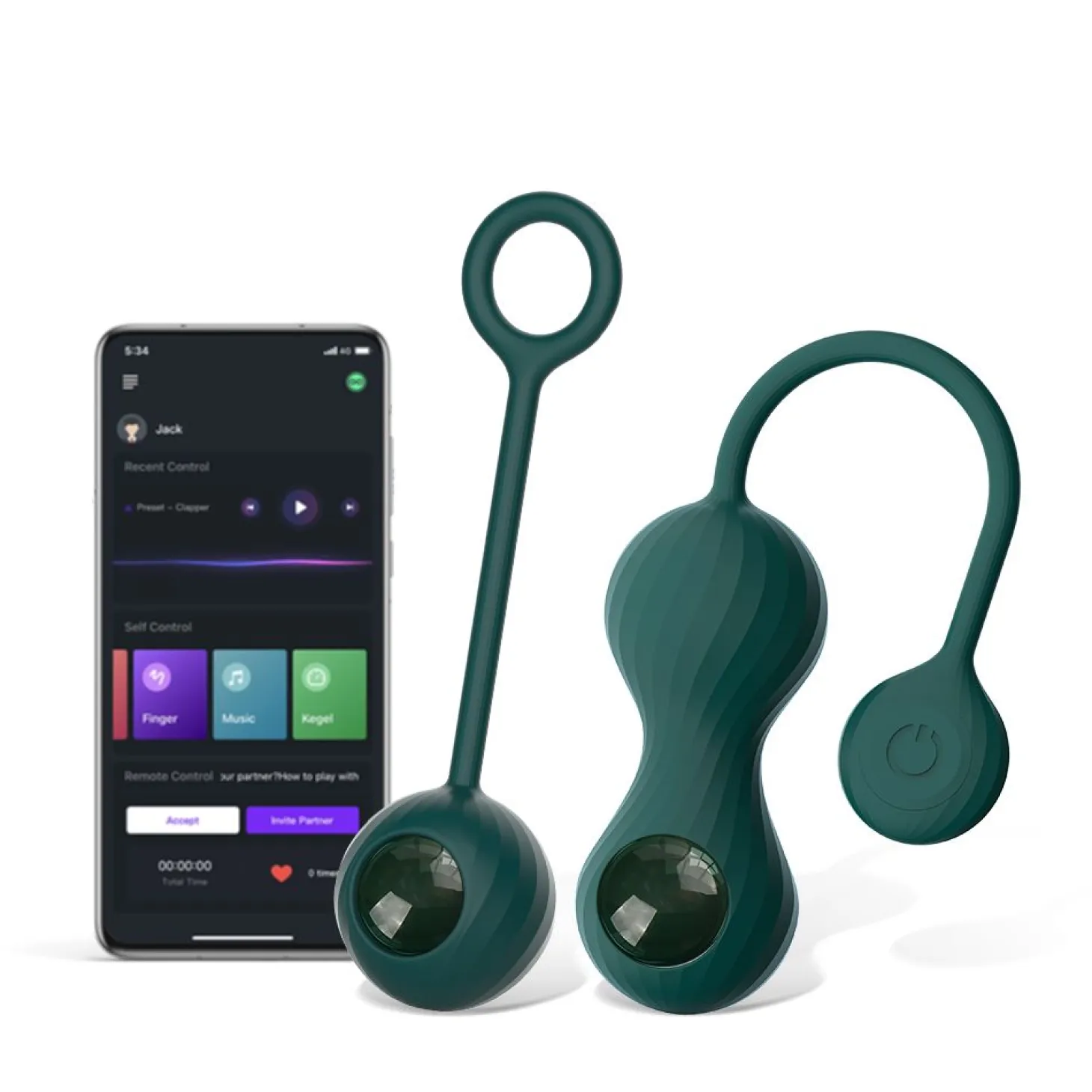 Magic Motion - Vibromasseur intelligent double pour exercices de Kegel avec