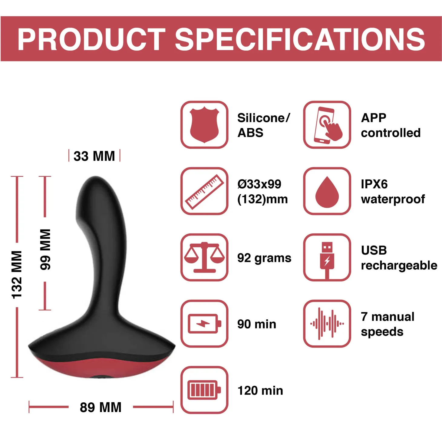 Magic Motion - Vibromasseur prostatique connecté Solstice