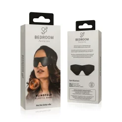 Masque pour les yeux en similicuir - Noir