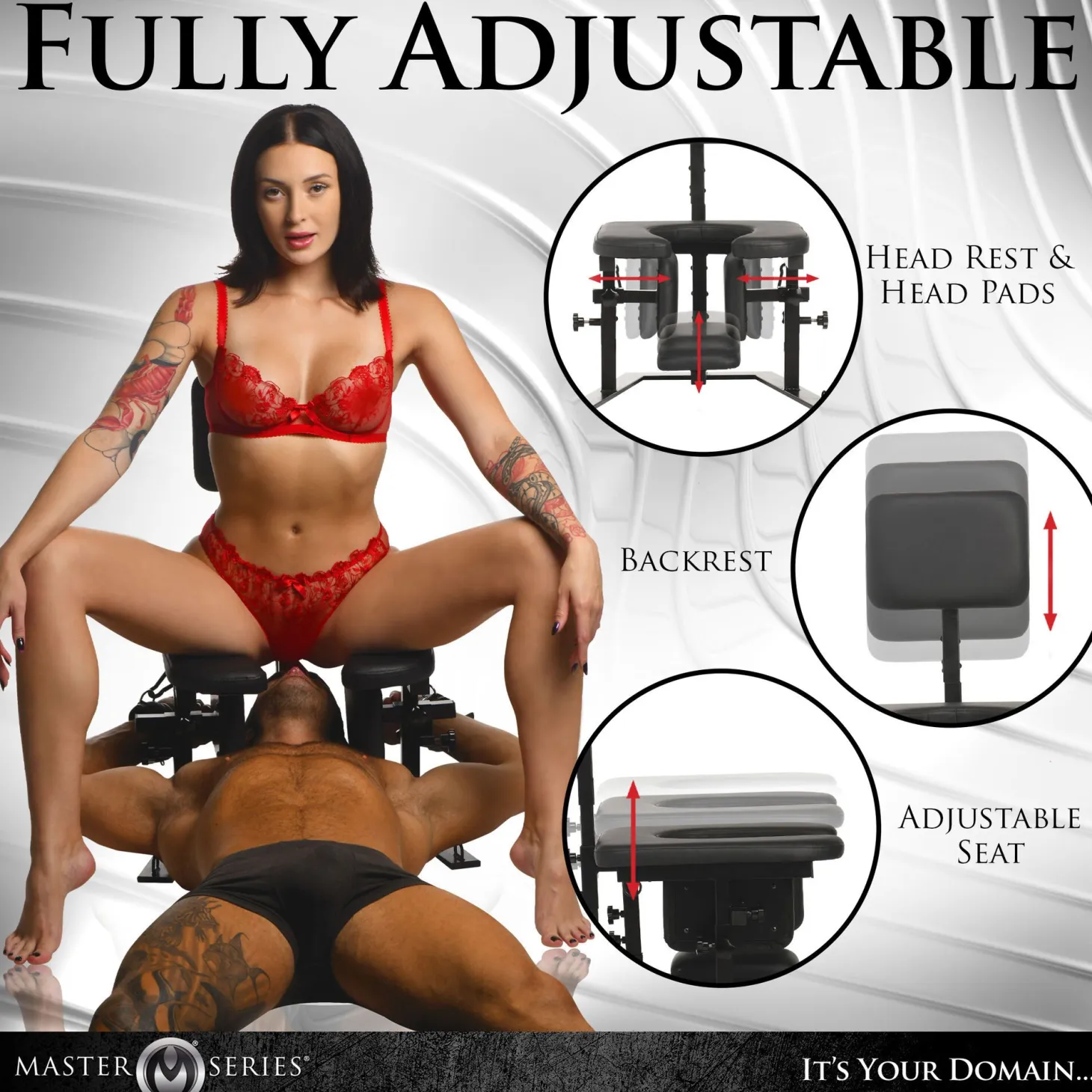 Master Series - Pleasure Throne Oral Sex Chair