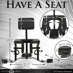 Master Series - Pleasure Throne Oral Sex Chair