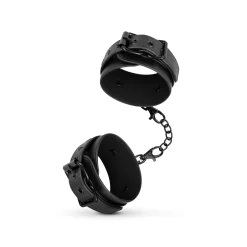Menottes de Cheville en Similicuir - Noir