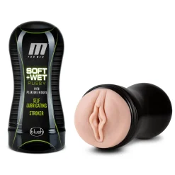M for Men - Soft and Wet - Masturbateur avec nervures stimulantes - Autolub