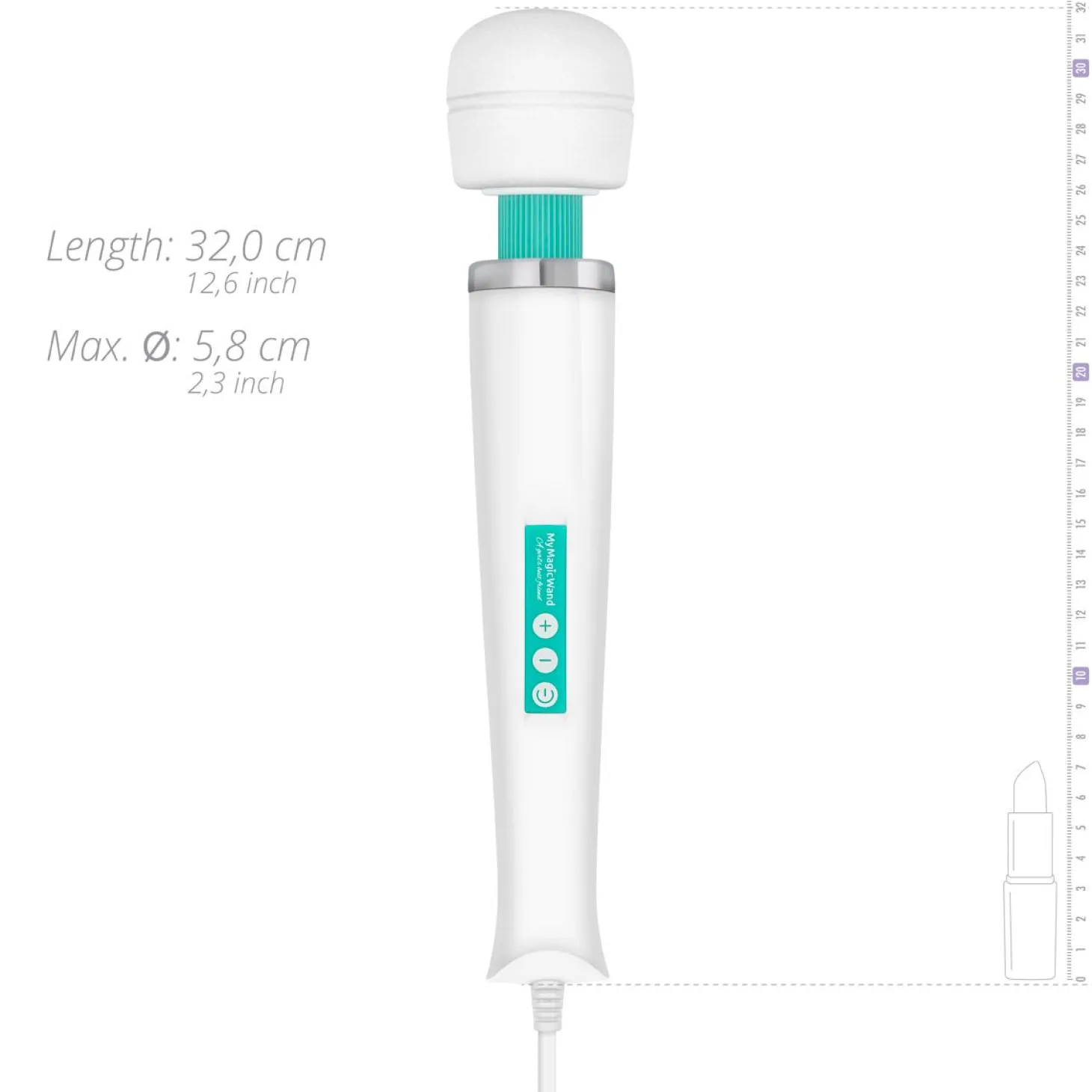 MyMagicWand - Masseur vibrant et stimulateur clitoridien - Turquoise