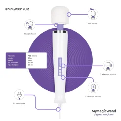 MyMagicWand - Masseur vibrant et stimulateur clitoridien - Violet