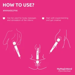 MyMagicWand - Masseur vibrant et stimulateur clitoridien - Rose