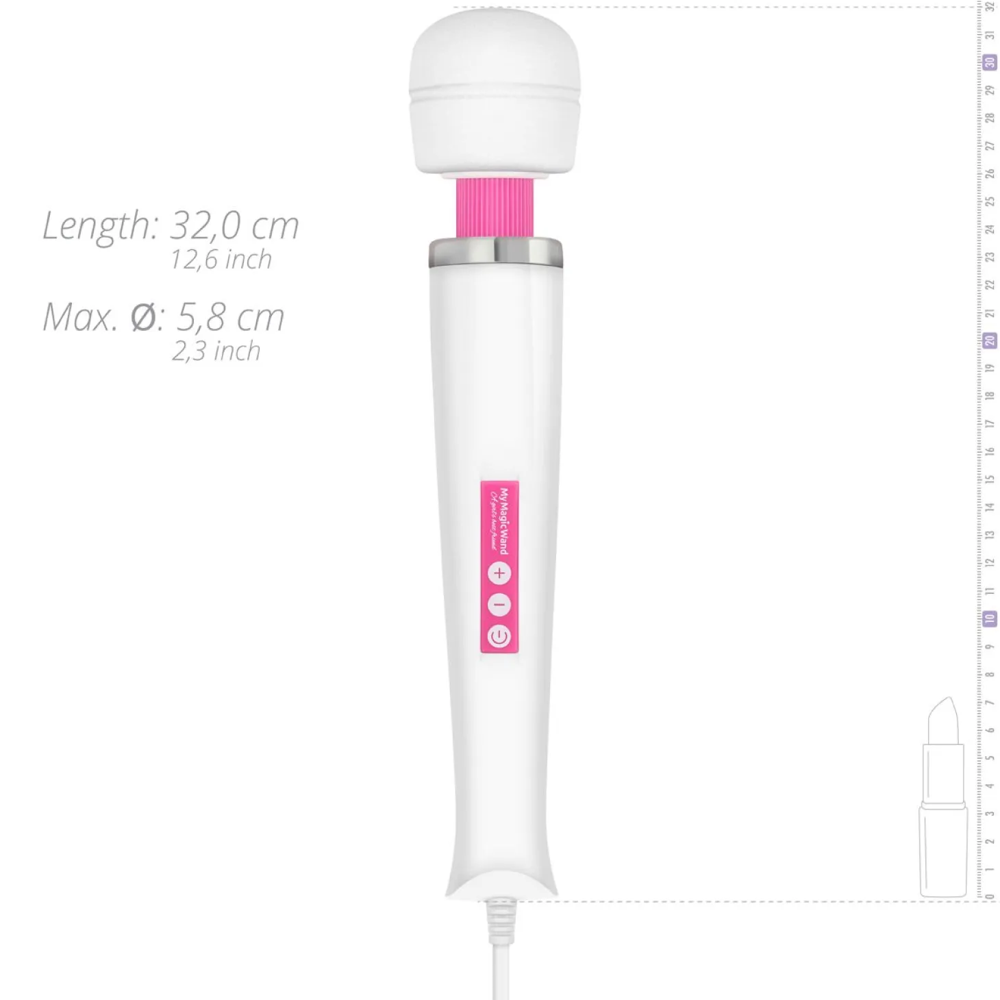 MyMagicWand - Masseur vibrant et stimulateur clitoridien - Rose