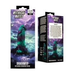Mythical Mates - Dragonfly Godemiché Violet et Vert - 22.6 cm