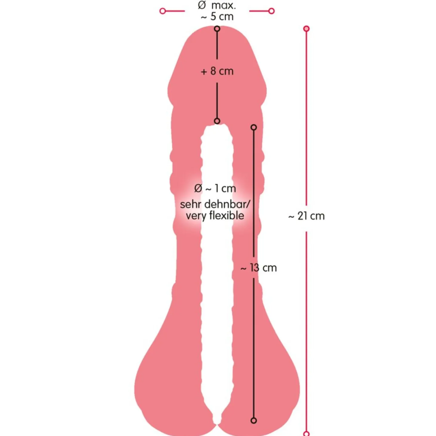 Nature Skin - Extension pour Pénis et Masturbateur 2-en-1 - 21 cm