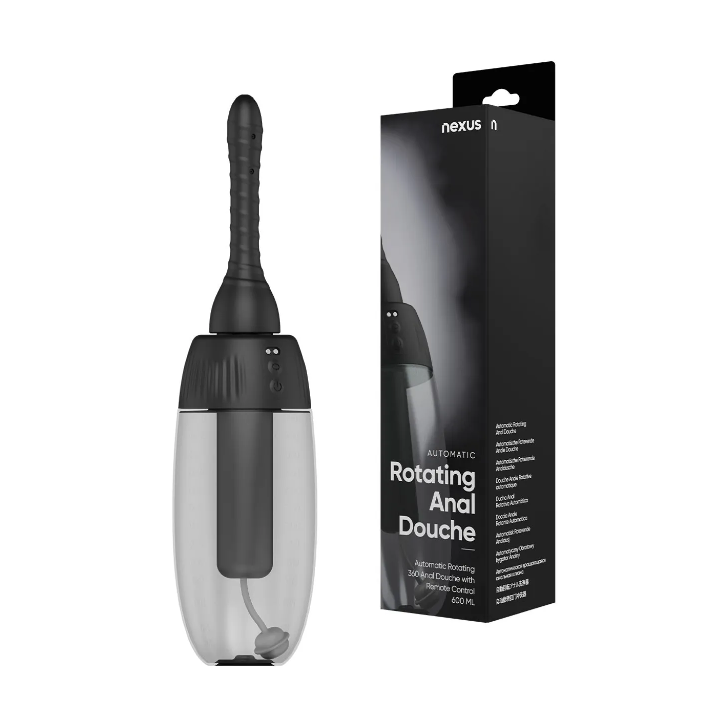 Nexus – Douche Anale Automatique Rotative 360° – Noir