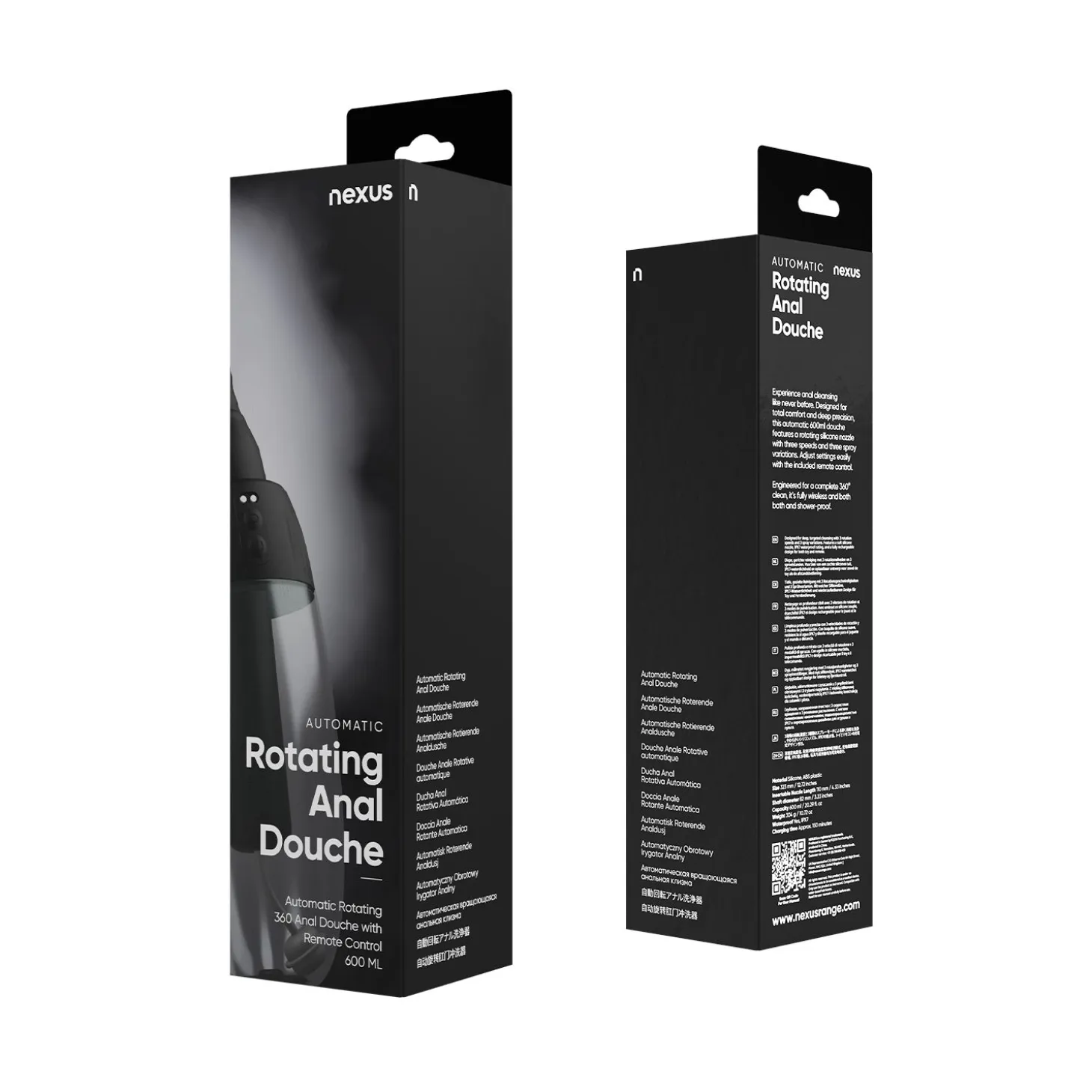 Nexus – Douche Anale Automatique Rotative 360° – Noir