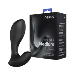 Nexus - Duo Plug Anale Débutant avec Télécommande Moyenne - Noir