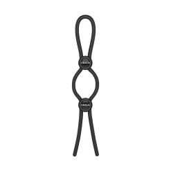 Nexus Forge - Anneau de Pénis Double Réglable - Noir