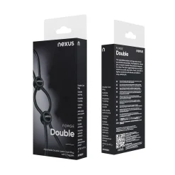 Nexus Forge - Anneau de Pénis Double Réglable - Noir