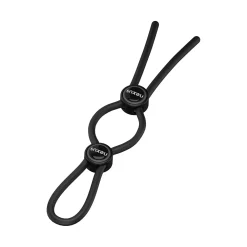 Nexus Forge - Anneau de Pénis Double Réglable - Noir