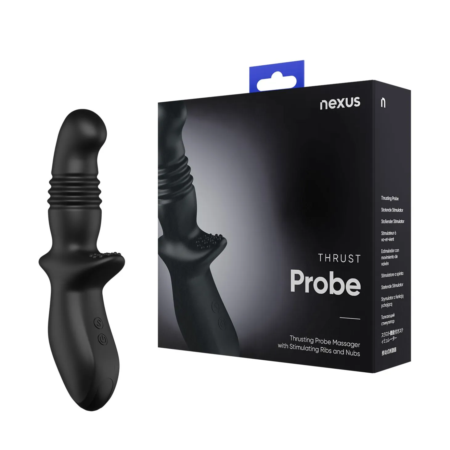 Nexus - Sonde anale prostatique à va-et-vient Thrust - Noir