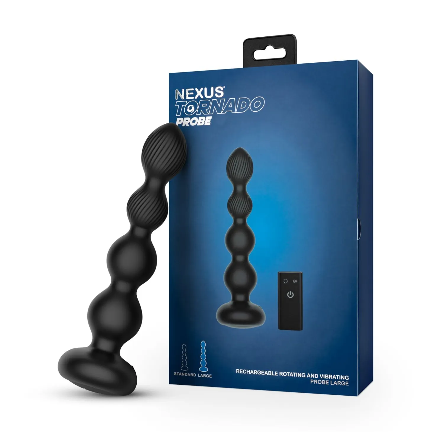 Nexus - Tornado Plug Anal Rotatif à Perles - Grand