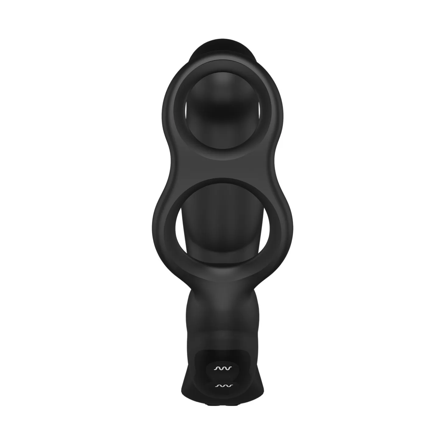 Nexus - Vibro anal avec anneau pénien et testiculaire Simul8 - Noir