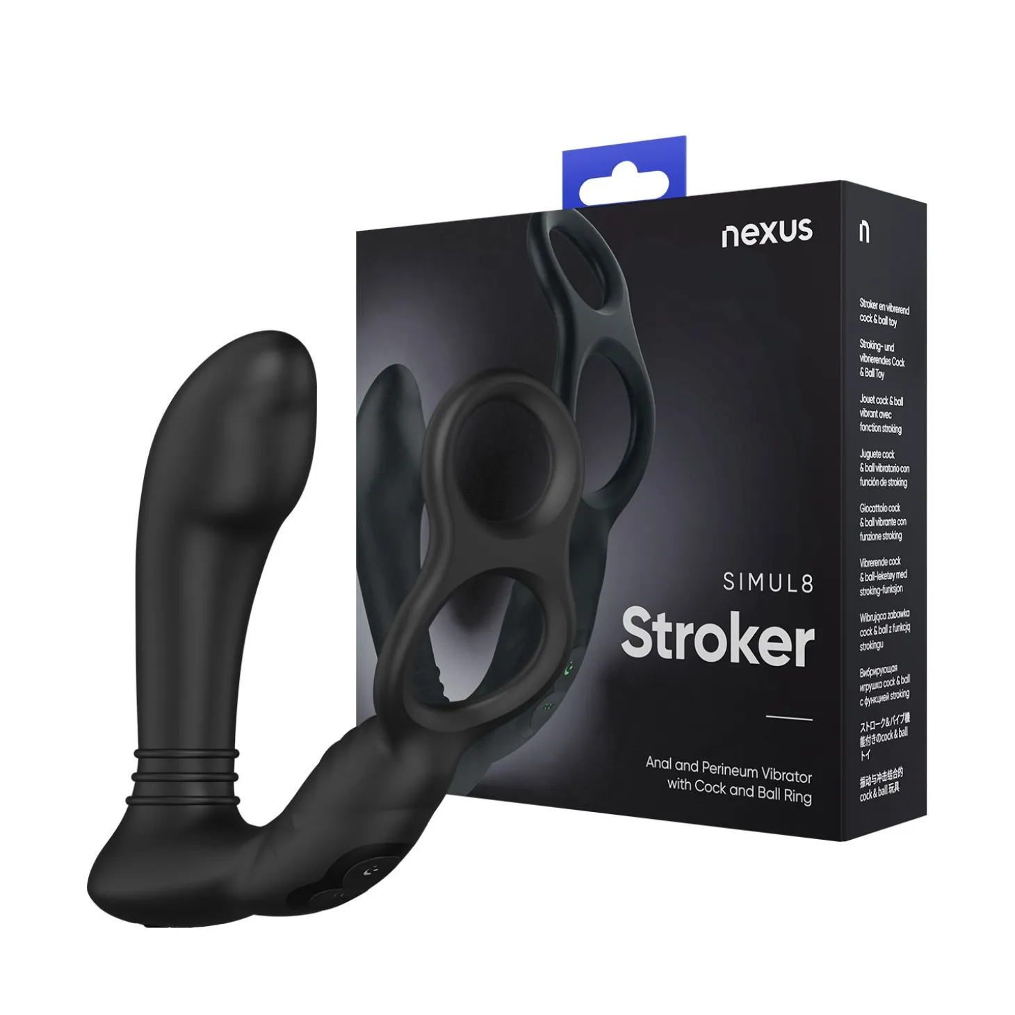 Nexus - Vibromasseur anal vibrant avec anneau pénien Simul8