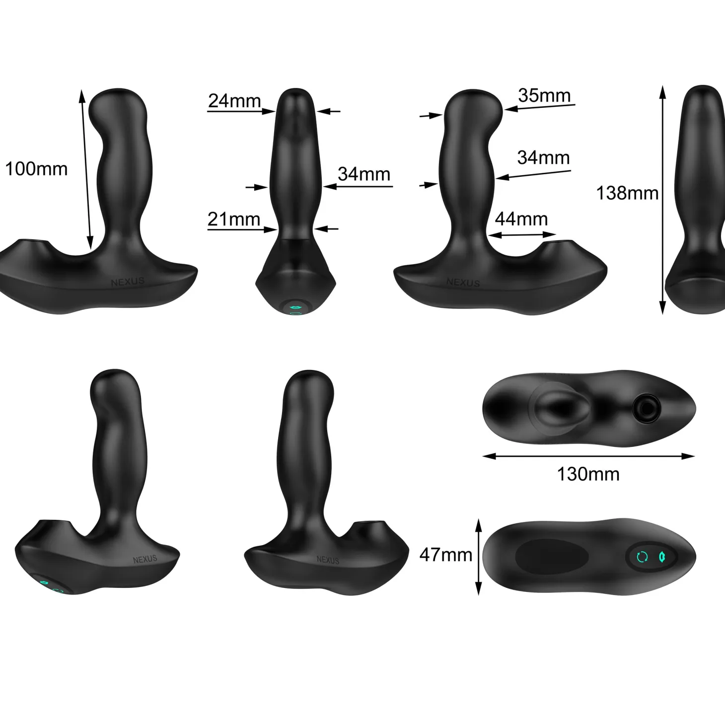 Nexus - Vibromasseur prostatique à air pulsé - Noir