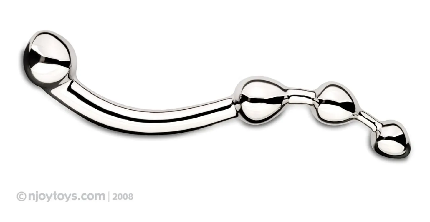 Njoy Fun Wand - Dildo G-Spot/Prostate - Argent