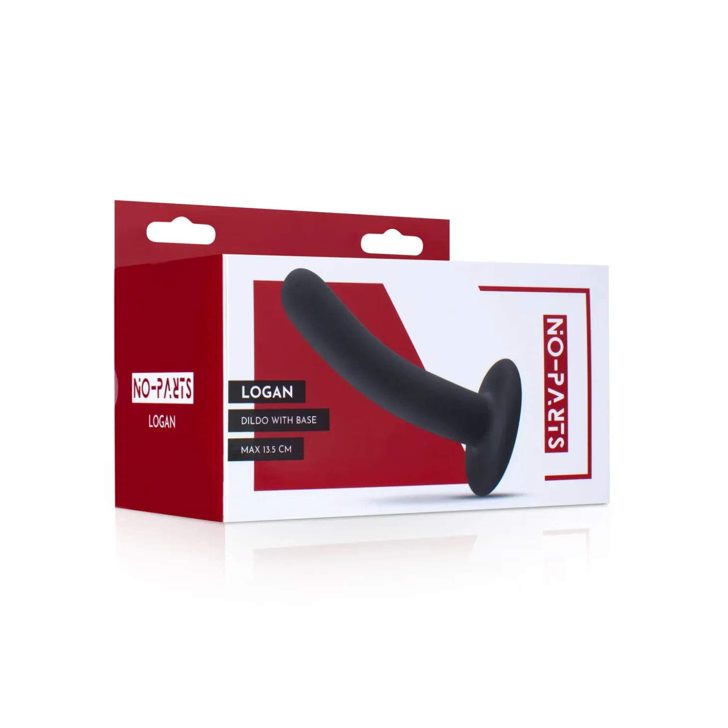 No-Parts - Godemiché Logan 13,5 cm - Noir