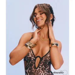 Obsessive - Addia Teddy Entrejambe Ouverte - Marron